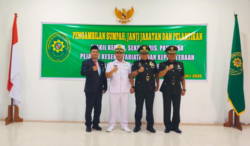 Pengadilan Militer I-03 Pekanbaru Resmi Perkuat Layanan Peradilan Militer di Riau