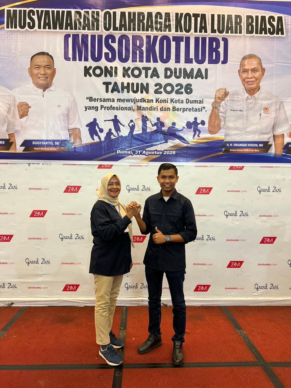 Sambut Nakhoda Baru KONI Dumai, Perwosi Siap Bersinergi Lahirkan Atlet Berprestasi