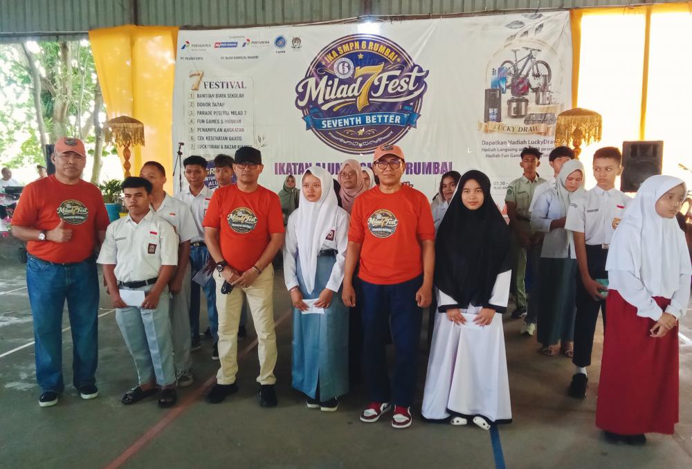 milad-ke7-ika-smpn-6-rumbai-merawat-silaturahmi-dan-kepedulian-sosial-antar-alumni