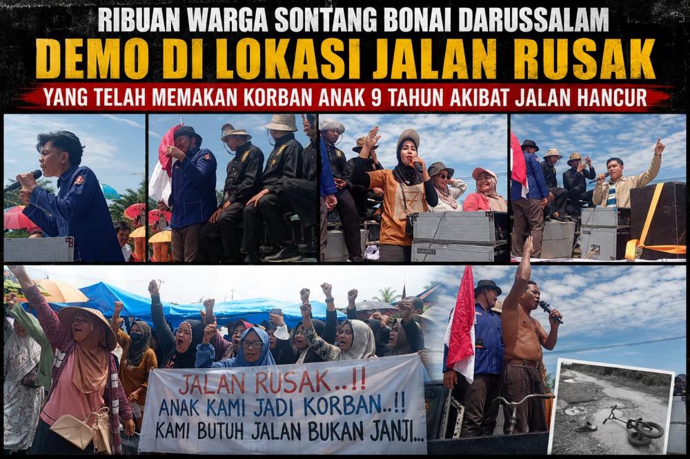 Jalan Sontang–Duri Tak Kunjung Diperbaiki, Warga Bertanya: Mengapa Goro Justru Berujung Persoalan 