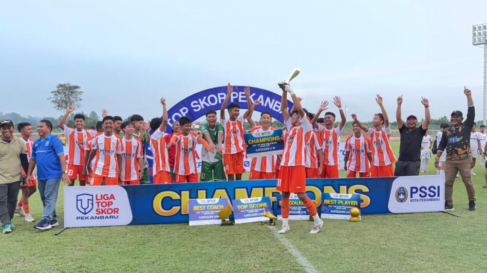 Juara Liga TOPSkor Riau, SSB PTPN IV Regional III Melaju ke Pentas Nasional