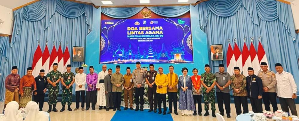 Doa Lintas Agama Hari Bhayangkara ke-80, Wakapolda Riau : Persatuan Adalah Kekuatan Bangsa