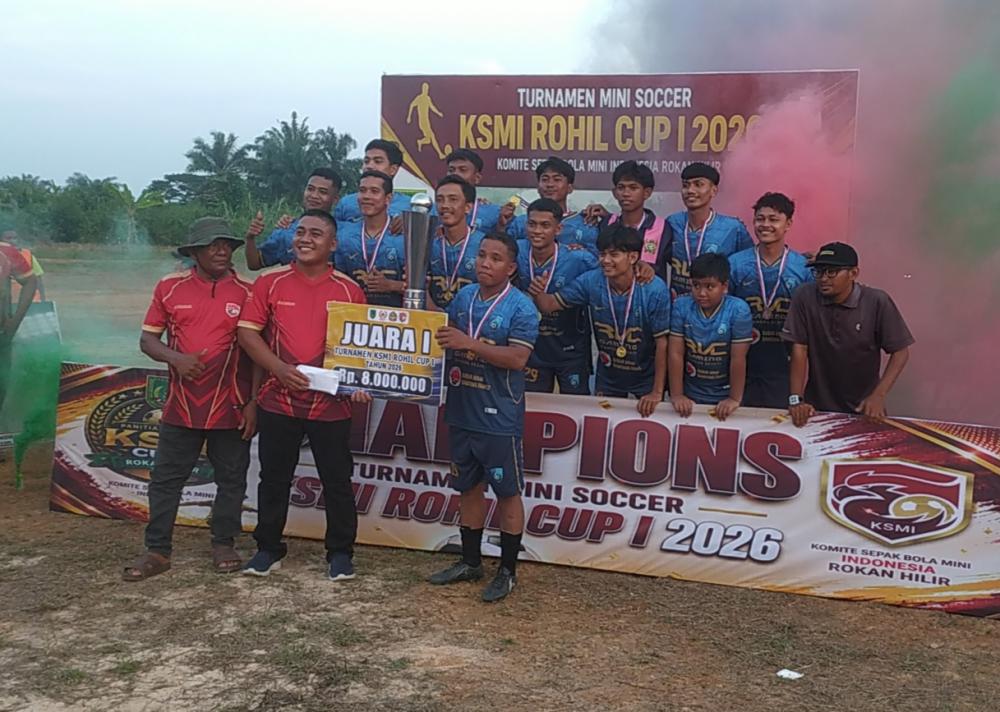 Turnamen Mini Soccer KSMI Rohil Cup 1 Sukses Terlaksana, Tim AAZ Raih Juara 1