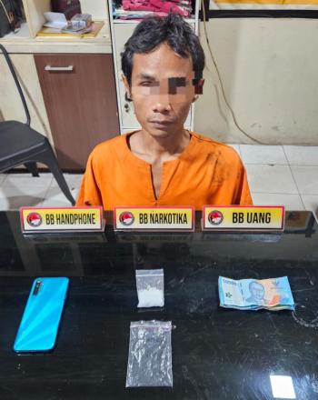 Polres Inhil Ungkap Kasus Peredaran Sabu di Batang Tuaka, Satu Pengedar Diamankan