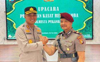 AKP Noki Loviko Resmi Jabat Kasat Resnarkoba Polresta Pekanbaru