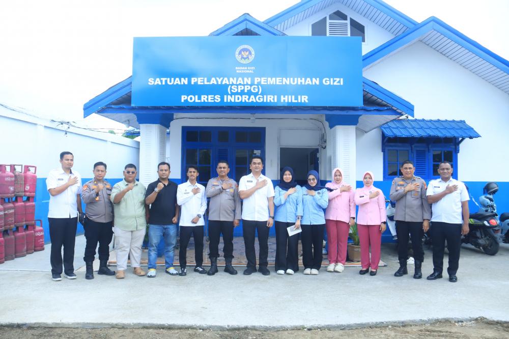 Tim Supervisi Polda Riau Laksanakan Asistensi Tata Kelola Dapur SPPG Polres Inhil