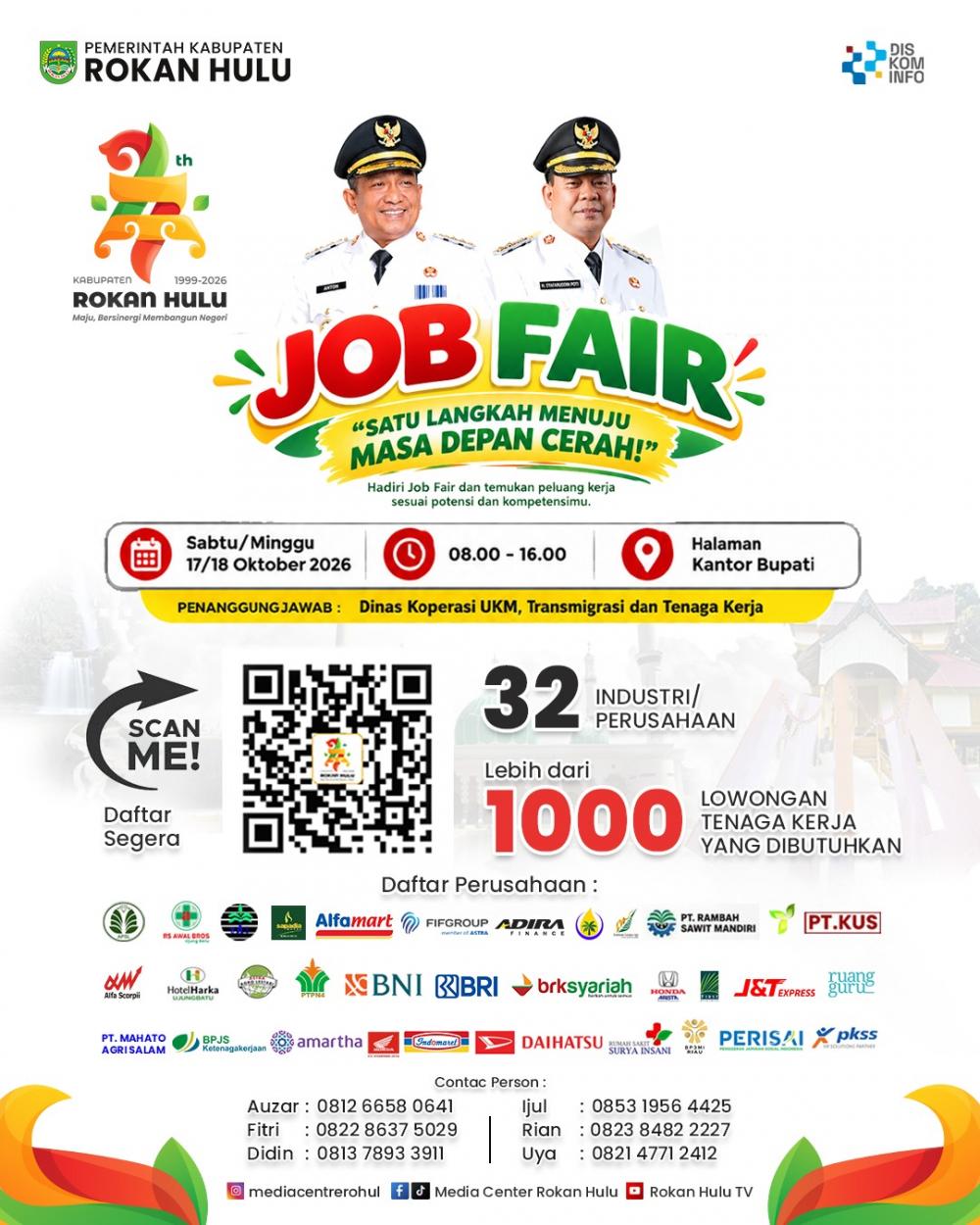 Raih Masa Depanmu: Ayo Warga Rohul, Daftarkan Diri Anda di Job Fair Rokan Hulu 2026 Sekarang