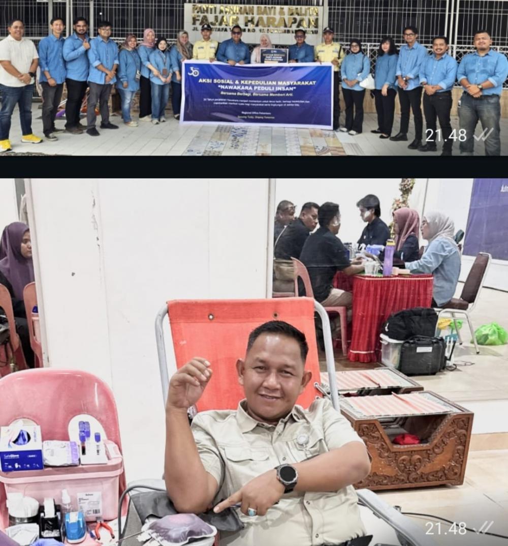 Di HUT ke 30, Nawakara Serahkan Bantuan ke Panti Asuhan Hingga Donor Darah