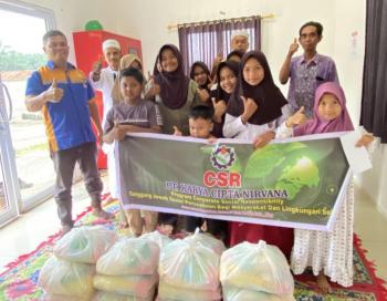 PT Karya Cipta Nirwana Rutin Santuni Anak Yatim dan Salurkan Bansos untuk Warga Desa Lubuk & Alahan