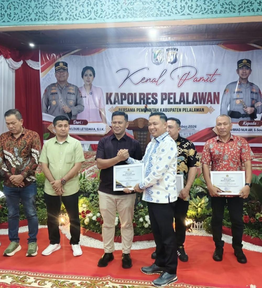 Apresiasi Kontribusi Penanganan Karhutla, Kapolres Ganjar PT Musim Mas Penghargaan