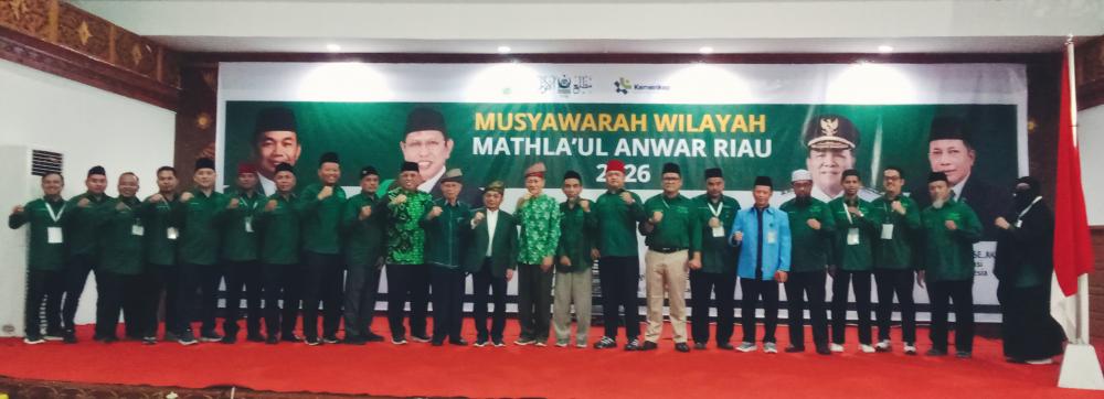 Pengurus PW Mathla’ul Anwar Riau Dilantik, Fokus Bangkitkan Kemandirian Ekonomi Umat