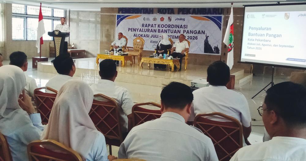 Rakor Penyaluran Bantuan Pangan, Wawako : Data Penerima Manfaat dan Layani Dengan Baik