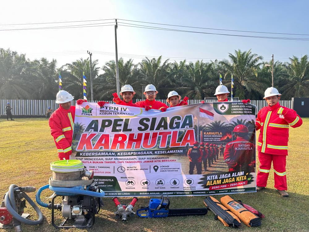 Karhutla Riau Terkendali, PTPN IV Regional III Tetap Siagakan Ratusan Personel Perkuat Patroli